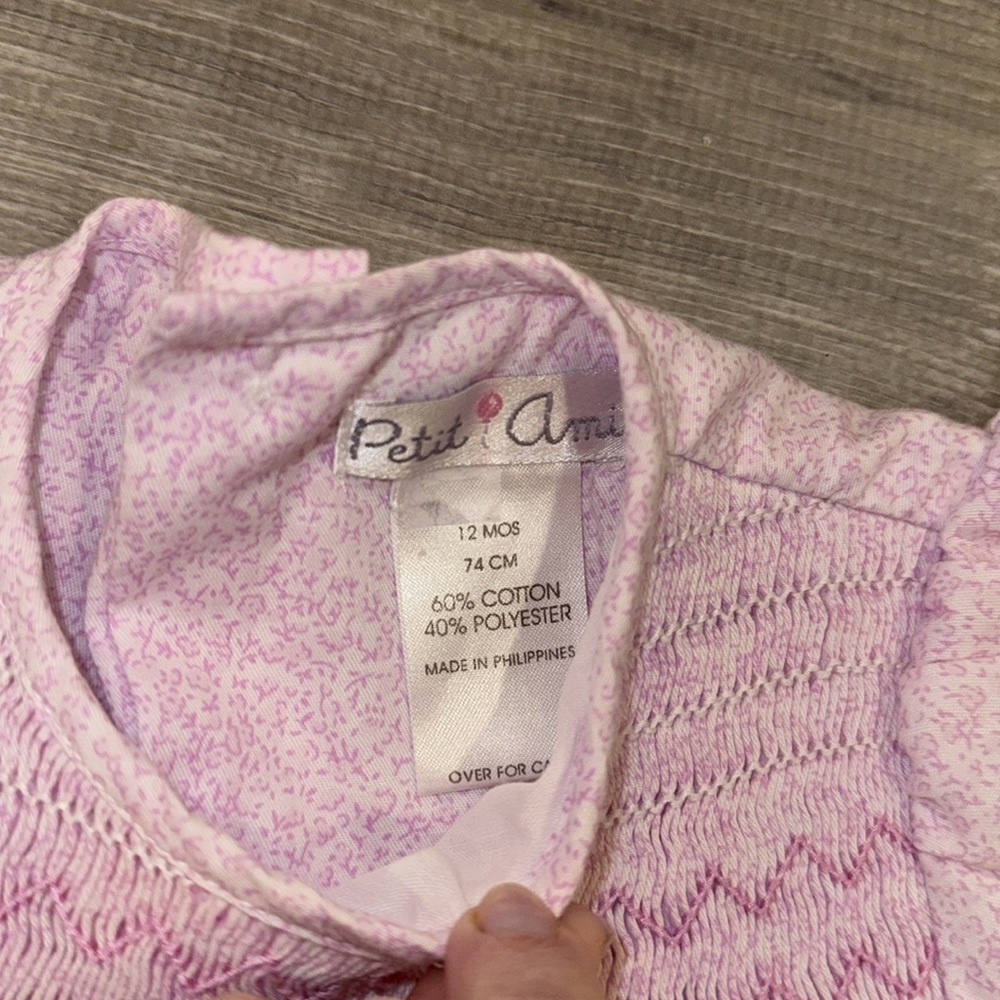 Petit Ami Pink Smocked Kids Dress - Picture 3 of 7